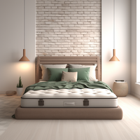 Matelas orthopédique de 15 pouces, coussin naturel, soulagement de la pression, literie rafraîchissante, matelas double/queen