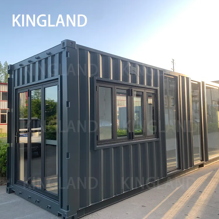 Nakliye prefabrik evler için mobil taşınabilir konteyner ev ofis Pod mobil Bar dükkanı 40Ft lüks römork ev