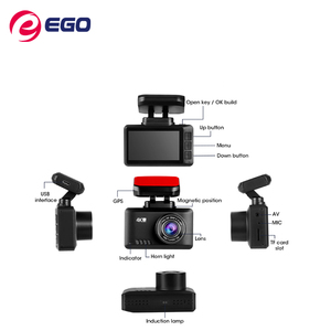 Caméras de recul cachées OEM 2 objectifs <span class=keywords><strong>Sony</strong></span> <span class=keywords><strong>4K</strong></span> GPS Boîte noire de voiture Surveillance de stationnement Wifi Caméra de tableau de bord DVR de voiture - Product Image 4
