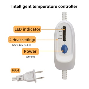 Personalizzato autunno inverno Super morbido confortevole lussuoso riscaldamento coperte di peluche tiro <span class=keywords><strong>dimensioni</strong></span> LED Controller coperta elettrica riscaldata - Product Image 2