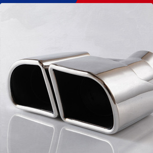 Tuyau d'échappement en acier inoxydable 304 de haute qualité pour Porsche Panamera 970 embouts d'échappement mise à niveau Turbo Split carré - Product Image 4