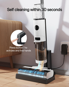 Top bán BLDC động cơ ướt khô chân không một cú nhấp chuột lau nhà sàn sạch hơn 30S tự làm sạch 6mm hẹp Cạnh Nhà bếp phòng khách thảm - Product Image 5