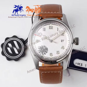 Reloj Automático Longnes para Hombre, Cristal de Zafiro, Correa de Cuero, Resistente al Agua, Reloj de Pulsera de Cuarzo con Puntero Ronda para Uso Profesional - Product Image 1