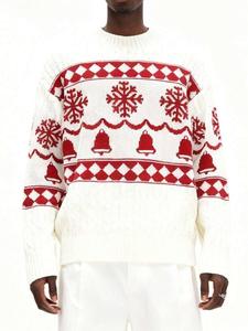 <span class=keywords><strong>Pull</strong></span> en tricot 100 % coton à motif de personnages pour les fêtes de Noël, idéal pour les célébrations hivernales, décontracté, respirant et tendance - Product Image 1