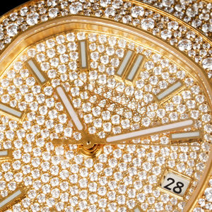 Reloj Mecánico Modelo Gold Star 2026, Producto en Oferta, Completamente Adornado con Diamantes, Alta Calidad, Estilo Hip Hop, Visualización de Fecha, Bisel Octagonal - Product Image 4