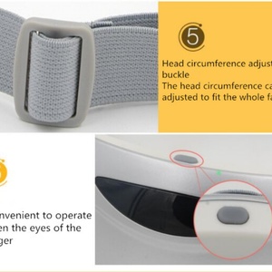 Masque de massage oculaire électrique sans fil, recharge USB sans fil, massage infrarouge des yeux - Product Image 5