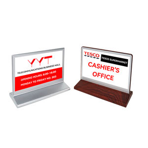 Placa de Identificación Electrónica Inteligente de Doble Cara con Pantalla LCD para Sistema de Audioconferencia Digital sin Papel - Product Image 1