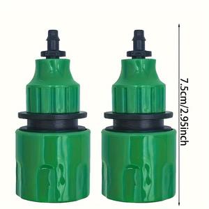 Raccords de tuyauterie à connexion rapide 7,5 cm, adaptateur de tuyau d'arrosage en plastique pour tuyau flexible, installation facile - Product Image 1