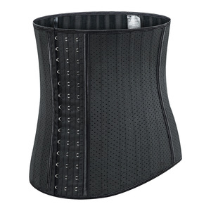 Corset amincissant en <span class=keywords><strong>latex</strong></span> à armatures en acier pour <span class=keywords><strong>femme</strong></span>, respirant, à boucle, haute élasticité, pour le modelage corporel - Product Image 3