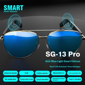 Lunettes intelligentes avec traduction IA, lecture de musique, casque sportif, appels mains libres, lunettes connectées portables - Product Image 5