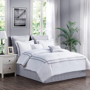 Textile d'hôtel <span class=keywords><strong>de</strong></span> luxe 300 <span class=keywords><strong>fils</strong></span>, drap <span class=keywords><strong>de</strong></span> <span class=keywords><strong>lit</strong></span> blanc <span class=keywords><strong>satin</strong></span>é 100% <span class=keywords><strong>coton</strong></span> ensemble <span class=keywords><strong>de</strong></span> literie - Product Image 6