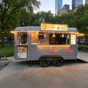 DOT Burger <b>Trailer</b> Fully Equipped Horse <b>Box</b> Truck Mobile Coffee OEM Street Food Cart - Product Image 3