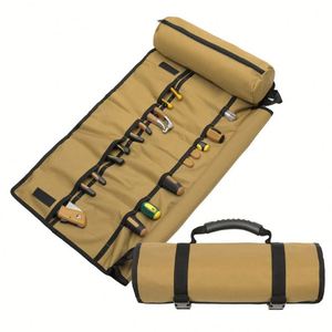 Bolsa Enrollable para Herramientas de Alta Resistencia, Organizador de Llaves con Múltiples Bolsillos y Asa para Electricistas, Carpinteros, Mecánicos - Product Image 1