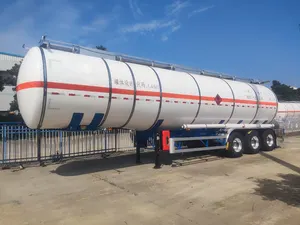 45000L Oil/Fuel Tanker Semi Trailer Of Carbon Steel Material