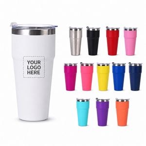 Custom logo 16oz 26oz Camping Double Wall Stainless Steel Tumbler Powder Coated Insulated Travel Coffee <b>Mug</b> with Lid - Product Image 1