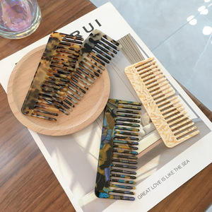Peigne à cheveux en acétate écaille de tortue personnalisé Shily&OS, style <span class=keywords><strong>Mori</strong></span> Girl naturel, antistatique, minimaliste occidental, démêlant, en gros - Product Image 2