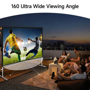 Projecteur d'écran de projection à pliage rapide de <span class=keywords><strong>film</strong></span> portable en plein air de camping de 150 "16:9 avec sac de transport - Product Image 3