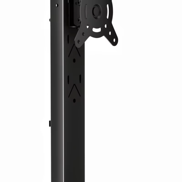 Suptek Single LCD Computer Monitor Free-Standing Desk Stand Mount Riser 13 Inch Screen Swivel Height Adjustable Rotation