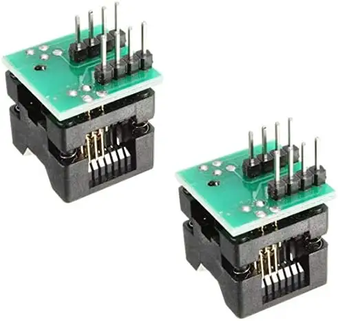 Hiletgo Ez Programmeur Adapter Socket Converter Module Soic8 Naar Dip8 2 Stuks Met 150mil Connector Accessoires