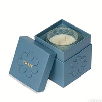 Boîtes personnalisées en céramique pour bougies avec logo doré imprimé, emballages haut de gamme pour pots de bougies