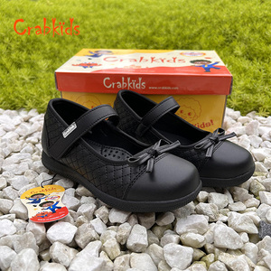 Crabkids usine en gros filles en cuir filles enfants noir princesse chaussures élèves du primaire chaussures de printemps - Product Image 3