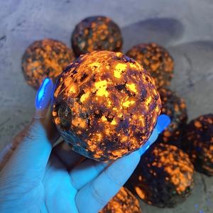 Esfera de Yooperlita de Estilo Bohemio de Alta Calidad al por Mayor, Piedra de Cristal Natural para Decoración del Hogar Única y Regalos Navideños - Product Image 6