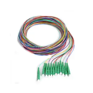 Coletas de 12 Colores LC/APC 0,9mm con paquete de conector Coleta de fibra óptica Coletas Cable de conexión de fibra óptica