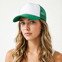 Gorra trucker personalizada al por mayor, de malla transpirable, ajustable para exteriores, con hebilla plateada y cobre, gorras lisas para sublimación, estilo béisbol común