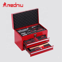Coffret à outils portable de 74 pièces, clé à cliquet, cric, kit de réparation automobile