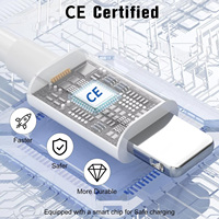 Câble USB de charge rapide SD-213 2A pour iPhone 14/13/12/11/Xs Max/Xr/X/8/7/6/Plus/5/SE, matériau PVC, longueur 2M