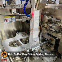 Machine d'emballage automatique à ultrasons pour sachets de café filtre à dégoulinement, machine de remplissage et de scellage de sachets de café moulu à dégoulinement