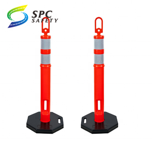 Marcador de guía de estacionamiento de Seguridad de Carretera, plástico PE, reflectante, poste delineador de tráfico, channelize, con base de goma pesada - Product Image 5