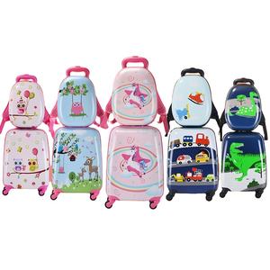 18 pollici simpatici cartoni animati per bambini, borsa da viaggio leggera, stampata in 3D, Set di <span class=keywords><strong>valigie</strong></span> da viaggio con immagine personalizzata per bambini - Product Image 1