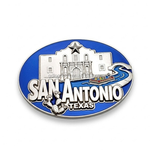 Imán de Refrigerador Antiguo de Recuerdo de <span class=keywords><strong>San</strong></span> <span class=keywords><strong>Antonio</strong></span>, Texas, Personalizado al por Mayor para Ciudades de EE. UU., Regalos para Turistas, Fábrica SEDEX 2026 - Product Image 2
