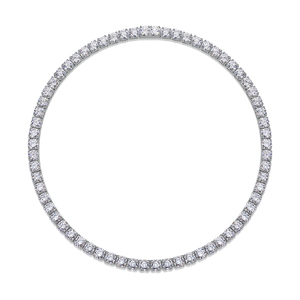 Catena Tennis di Lusso per Uomo e Donna, Gioielleria Hip Hop con Diamanti da Laboratorio 6.5MM, <span class=keywords><strong>Argento</strong></span> S925, Colore D, VVS, Moissanite - Product Image 6