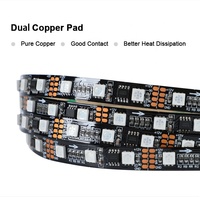 Barre lumineuse KTV 12V TM1934 Adressable RGB 60leds LED Pixel Tape Programmable Étanche 12V LED Strip Light