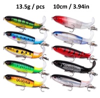 Leurre de pêche en silicone de simulation 10 cm Whopper Plopper pour la pêche au bar en rivière et en lac, accessoires de pêche en plein air