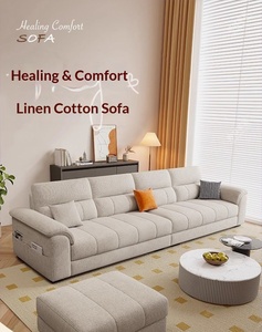 Ensemble de canapés trois places multi-personnes, canapé <span class=keywords><strong>gris</strong></span> moderne pour salon, petit appartement, grand canapé rembourré pour la maison et <span class=keywords><strong>l</strong></span>'appartement - Product Image 5