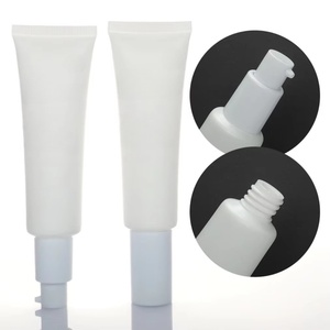 OEM HDPE Tube for Face Cream Essence Airless Dispensing <b>Sunscreen</b> Tube with Lotion Pump Cosmetic Soft Tube with Airless Pump - Product Image 1