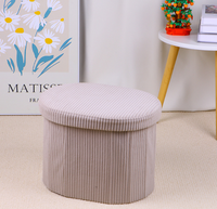 Tabouret de rangement pliable multifonctionnel le plus vendu, idéal pour organiser les objets quotidiens dans le salon.