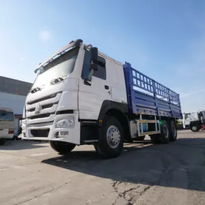 High Quality Sinotruk HOWO 6X4 400Hp Left Hand Drive Fence Cargo Truck For Sale