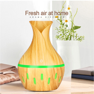 Creative Aroma Diffuser Wood Grain USB Powered Small Desk Humidifier <b>For</b> Home Office Use - Product Image 1