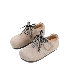 Ariaca Genuine Leather Winter Casual Lightweight Cushioned <strong>Espadrilles</strong> Shoes Hook Loop Closure <strong>Boys</strong> Girls Soft - Product Image 1