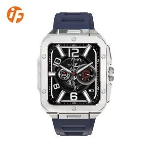 INNOFOVO 1.85inch Fashion Square Ip68 Waterproof Smart Watch Multiple Sports Fitness Tracker Smartwatch For Men