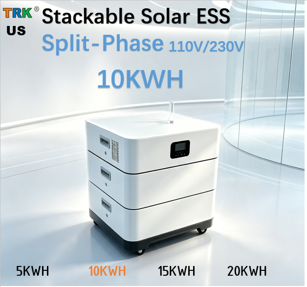 Smart Modular All-In-One Stackable Energy Storage Battery 10KWH Residential Solar LiFePO4 ESS