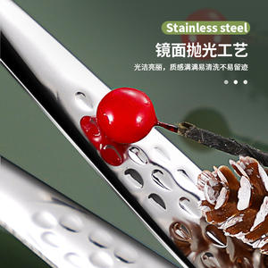 Red Gate Tower – pinces à barbecue de style coréen, en acier inoxydable 304, antidérapantes, résistantes à la chaleur, pour grillades et buffet - Product Image 5