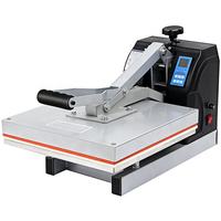 Presse à chaud semi-automatique multicolore 38x38cm à plat pour impression personnalisée de t-shirts