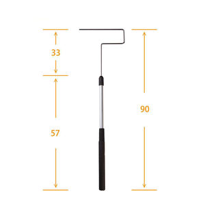 <span class=keywords><strong>Rodillo</strong></span> de pintura de 9 pulgadas con mango flexible y pinceles largos - Product Image 3