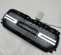 Pièces d'accessoires de calandre de pare-chocs de voiture avant pour dodge Ram 1500 2019-2024 2019 + calandre avec lettres de lumières jaunes blanches