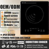 Plaque de cuisson à induction simple portable Hot Pot Touchpad Control Cuisinière à induction